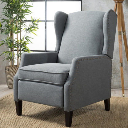 Poltrona reclinabile Wescott Wingback Pushback di Christopher Knight Home