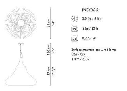 LAMPADA A SOSPENSIONE WHISK, GRANDE