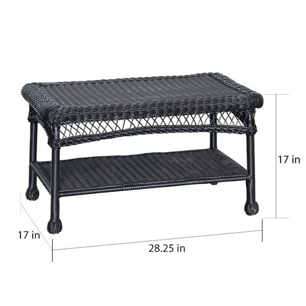 Set da conversazione in vimini da 4 pezzi per patio