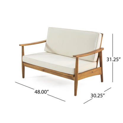 Set da salotto Willowbrook Outdoor in legno di acacia da 4 posti di Christopher Knight Home