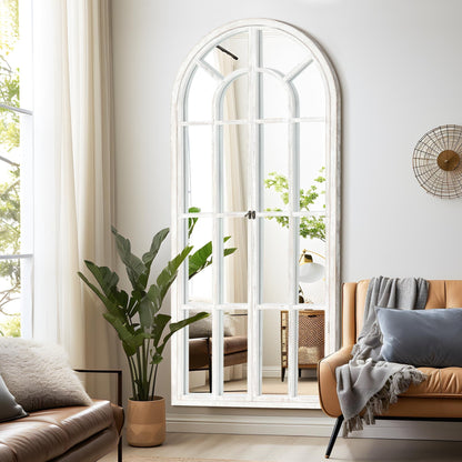 Specchio per finestra in legno ad arco 71'' L*31'' W