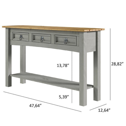Consolle da ingresso in legno con 3 cassetti Corona | Furniture Dash - N/D