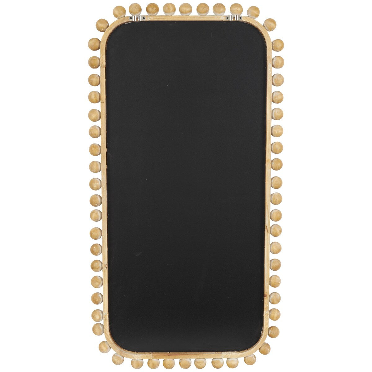 Specchio da parete in legno con cornice perlinata - Marrone - Roche River Decor