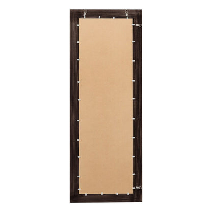 Specchio da terra a figura intera con cornice in legno rustico stile fattoria - 65x24