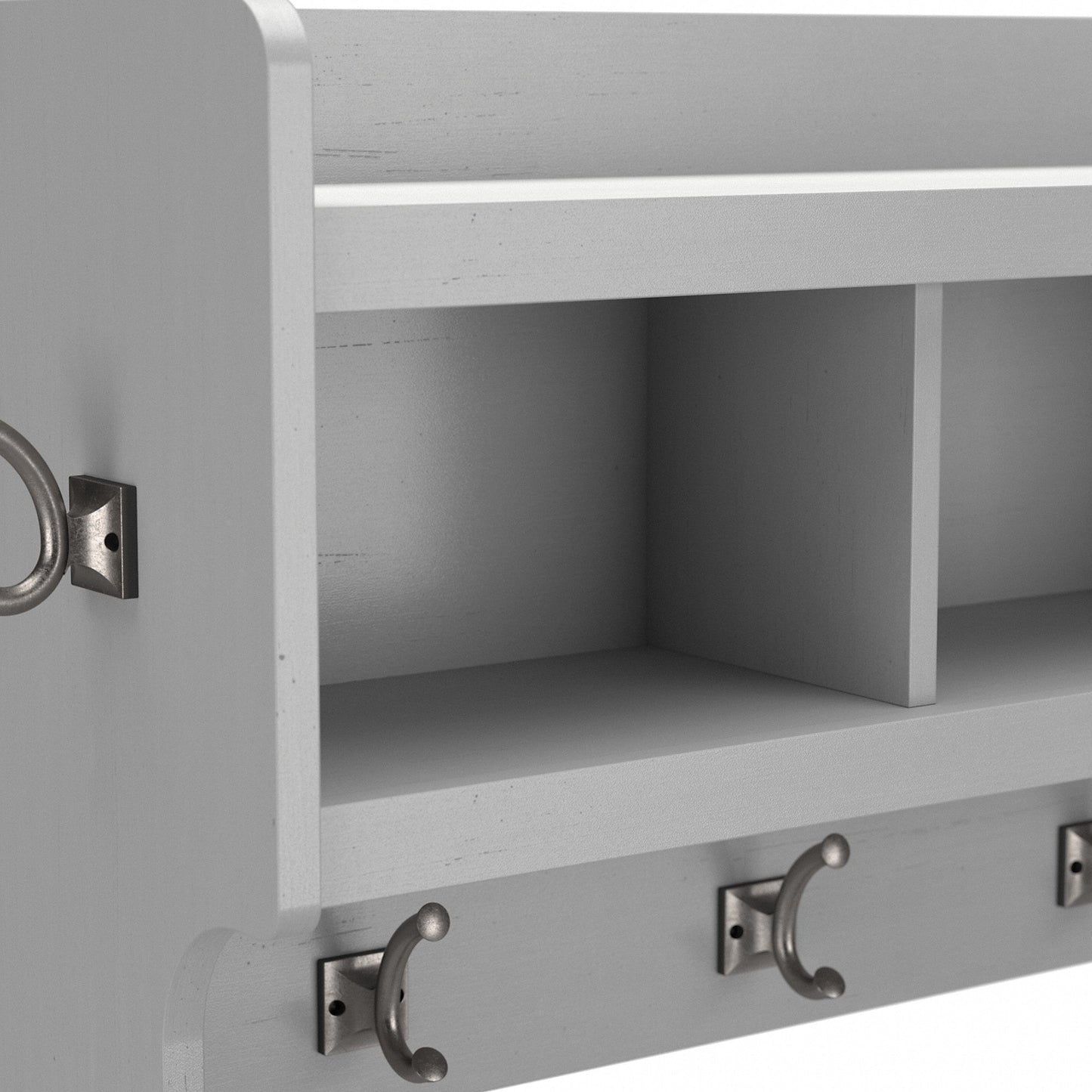 Appendiabiti da parete Woodland 40W con ripiano di Bush Furniture