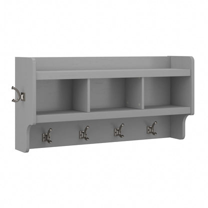 Appendiabiti da parete Woodland 40W con ripiano di Bush Furniture