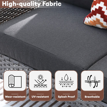 Set da conversazione per esterni XIZZI da 4 pezzi con tavolo