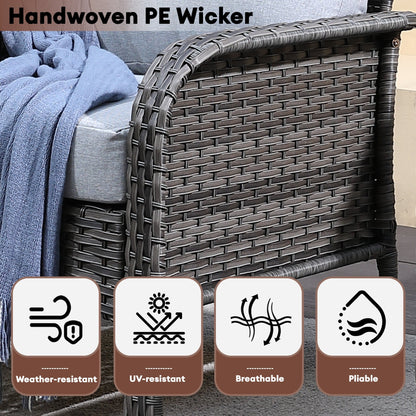 Set da conversazione per esterni XIZZI da 4 pezzi con tavolo