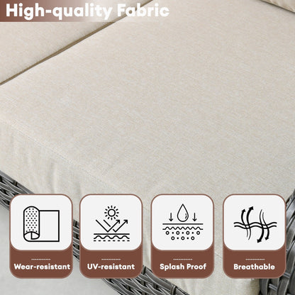 Set da conversazione per esterni XIZZI da 4 pezzi con tavolo