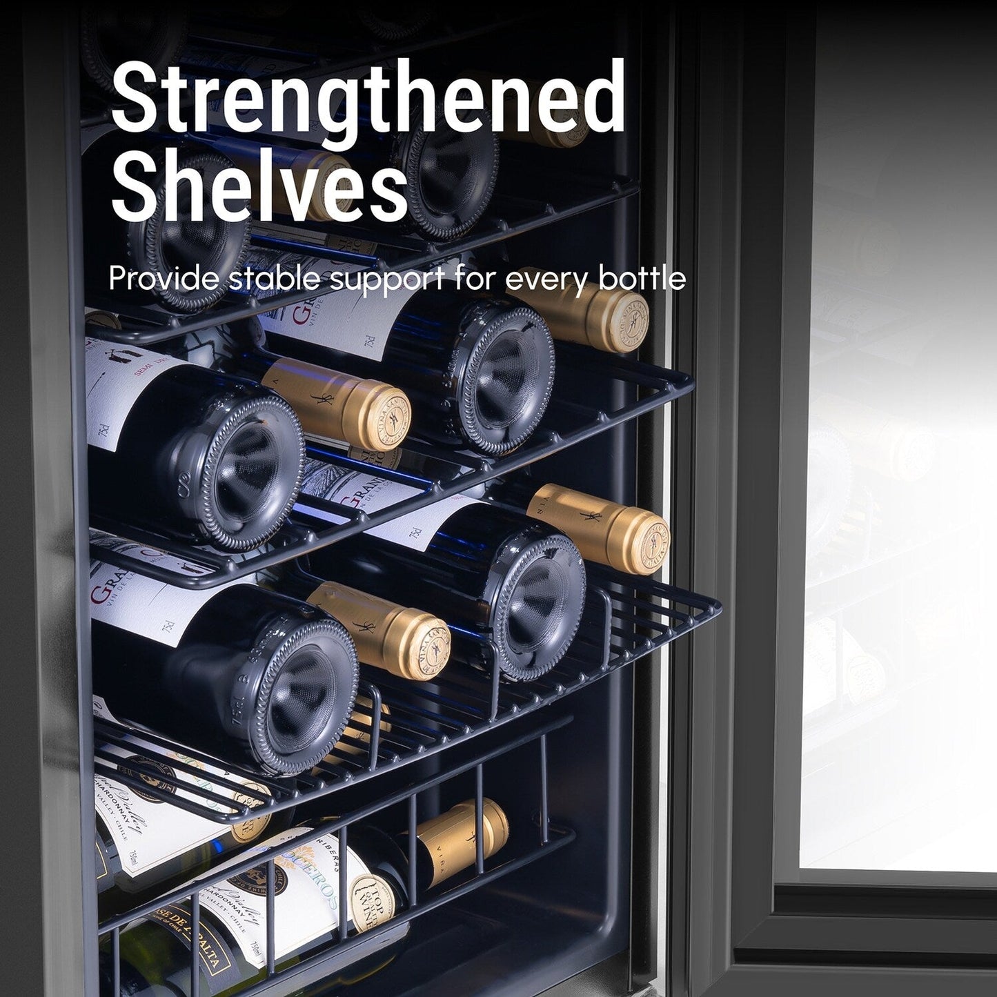 Frigorifero per vino/bevande da 17 pollici, 20 bottiglie, indipendente, controllo digitale della temperatura