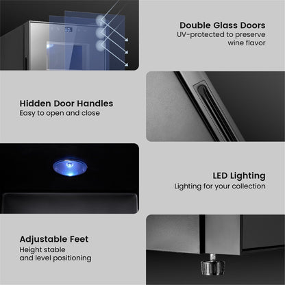 Mini frigorifero per vino Yeego da 8 bottiglie