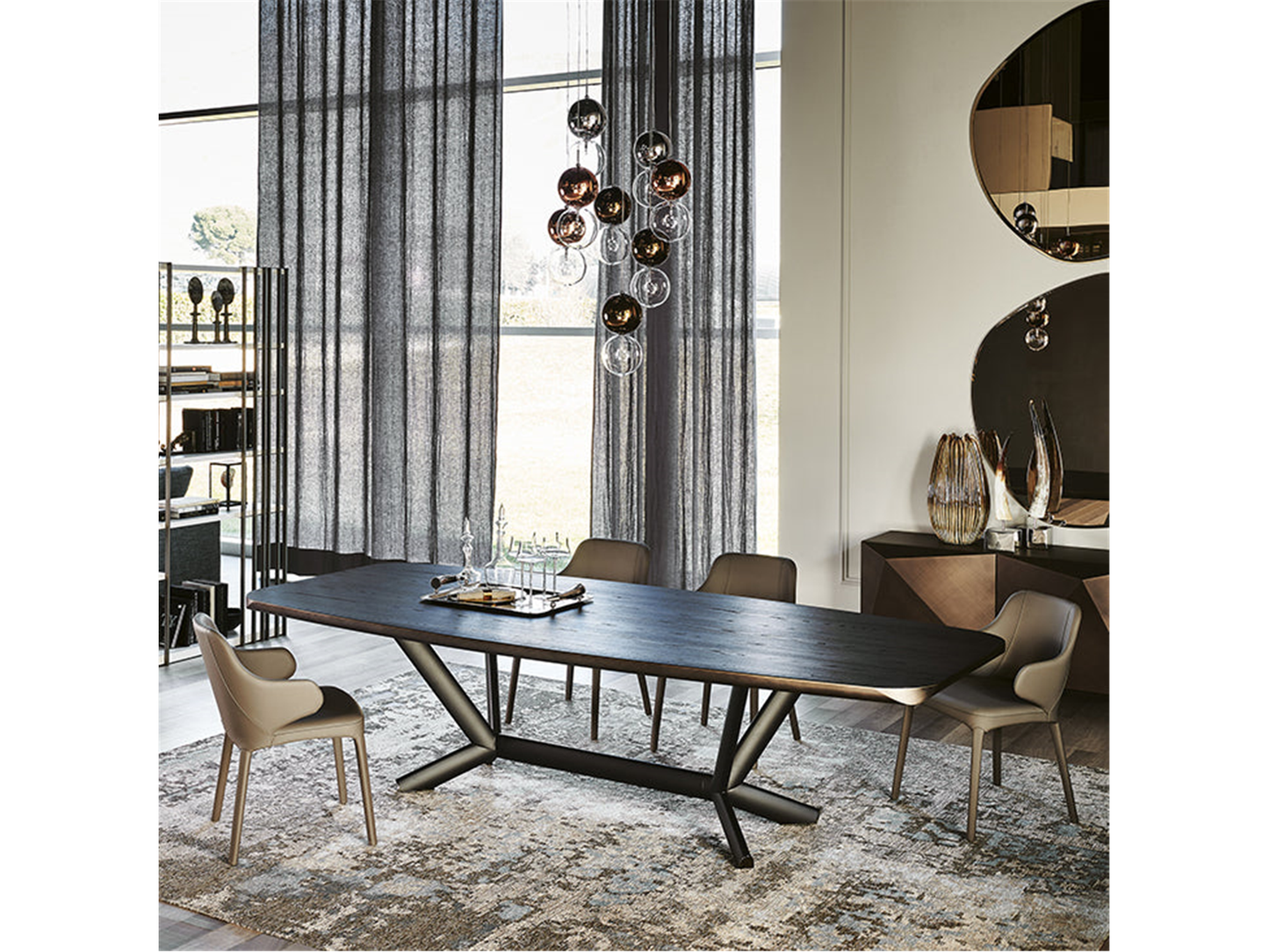 Tavolo da pranzo in legno piallato - 118W