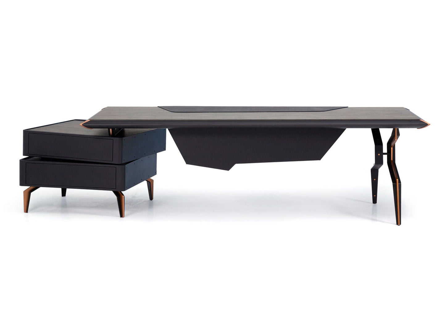 Tavolo direzionale Brooklyn con tavolino laterale/piedistallo