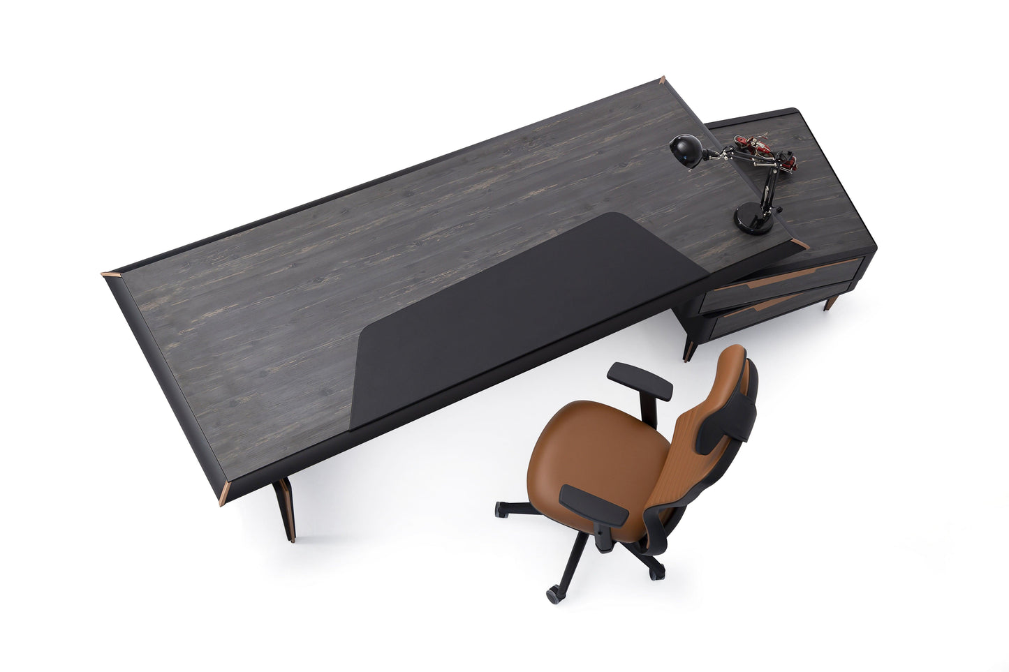 Tavolo direzionale Brooklyn con tavolino laterale/piedistallo