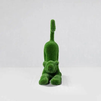 Topiaria di leone bambino in erba