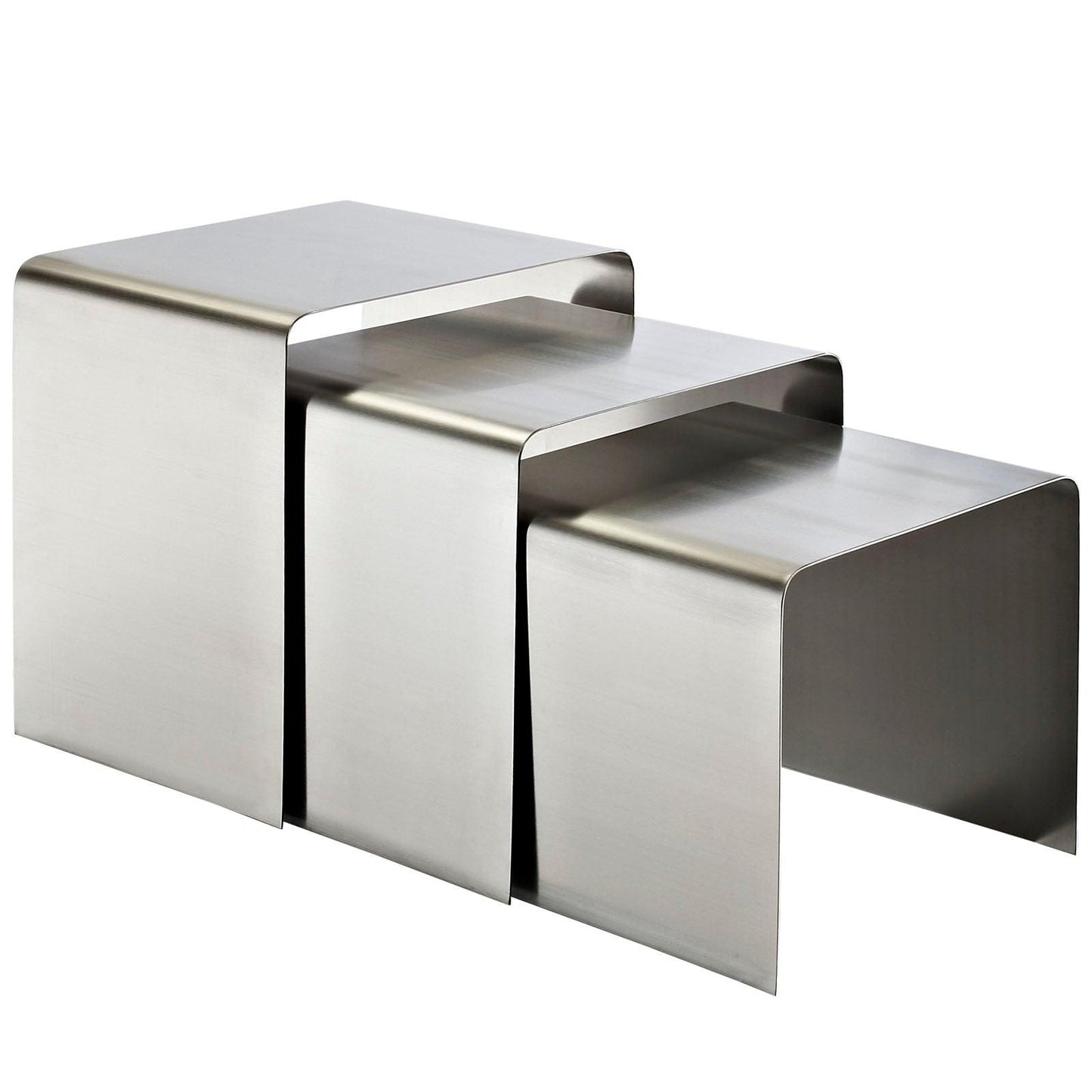 Tavolino ad incastro Ross in argento