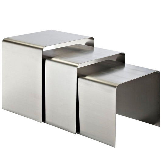 Tavolino ad incastro Ross in argento