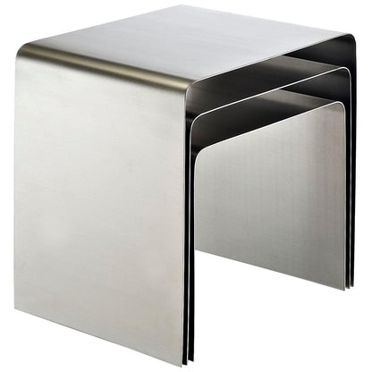 Tavolino ad incastro Ross in argento