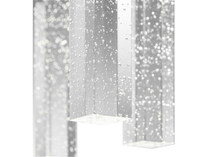 Lampadario rettangolare in cristallo Kay - Lampada a sospensione XL 15