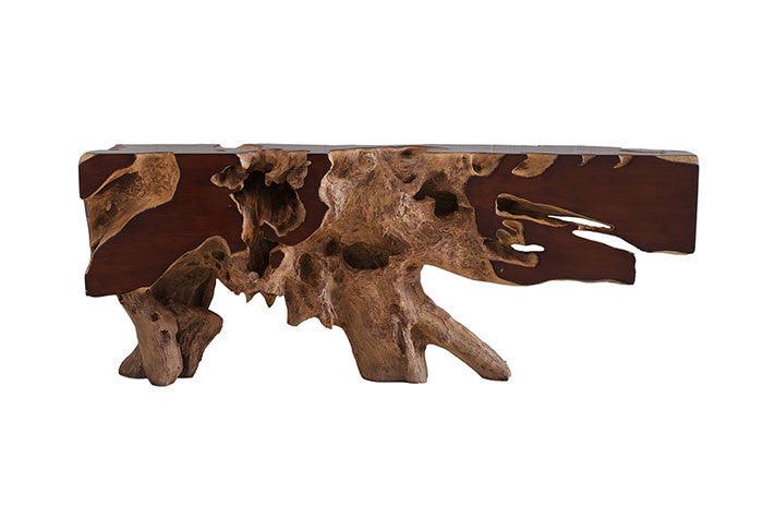 Tavolo consolle Freeform in finto legno