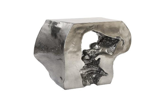 Plateada Hollow Console Liquid Silver