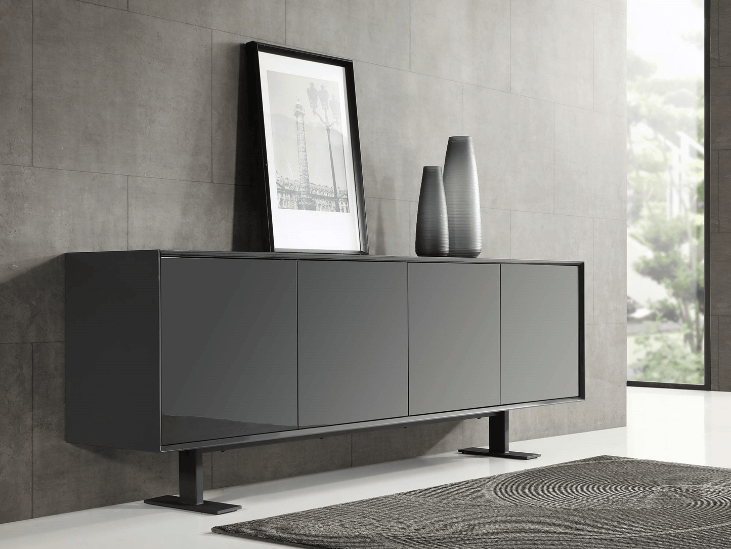 Leesa Buffet Grigio Scuro