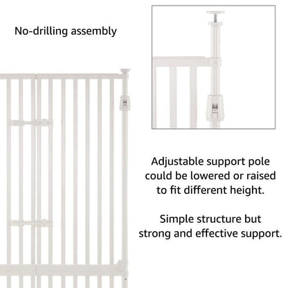 Cancelletto per gatti unipaws Extra Tall Pet Gate 74 pollici di altezza con serrature per porte