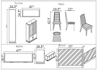 Collezione da pranzo Valedina